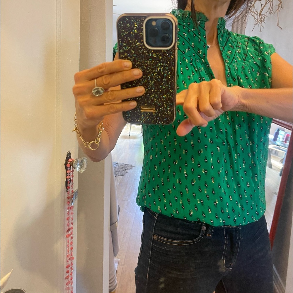 Ba&sh Vibrant Green Blouse